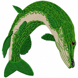 Fishes Embroidery Design 9